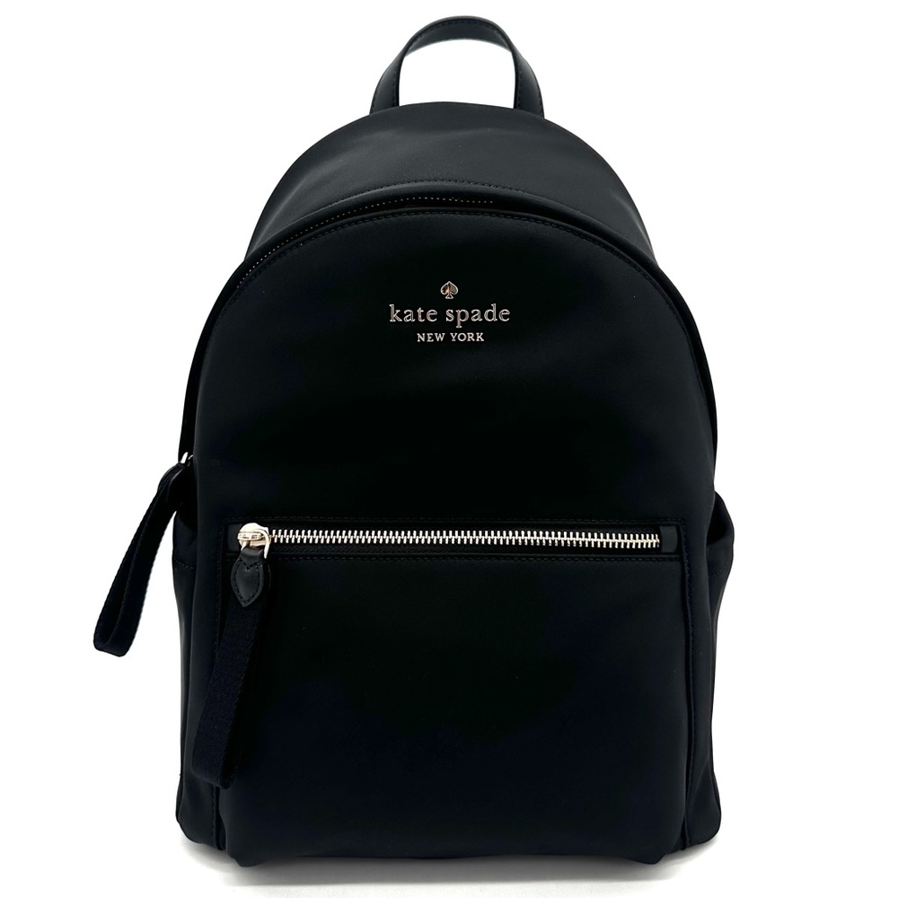 Kate Spade Chelsea Nylon Medium Backpack Black/Gold (NWT) - Picture 2 of 14